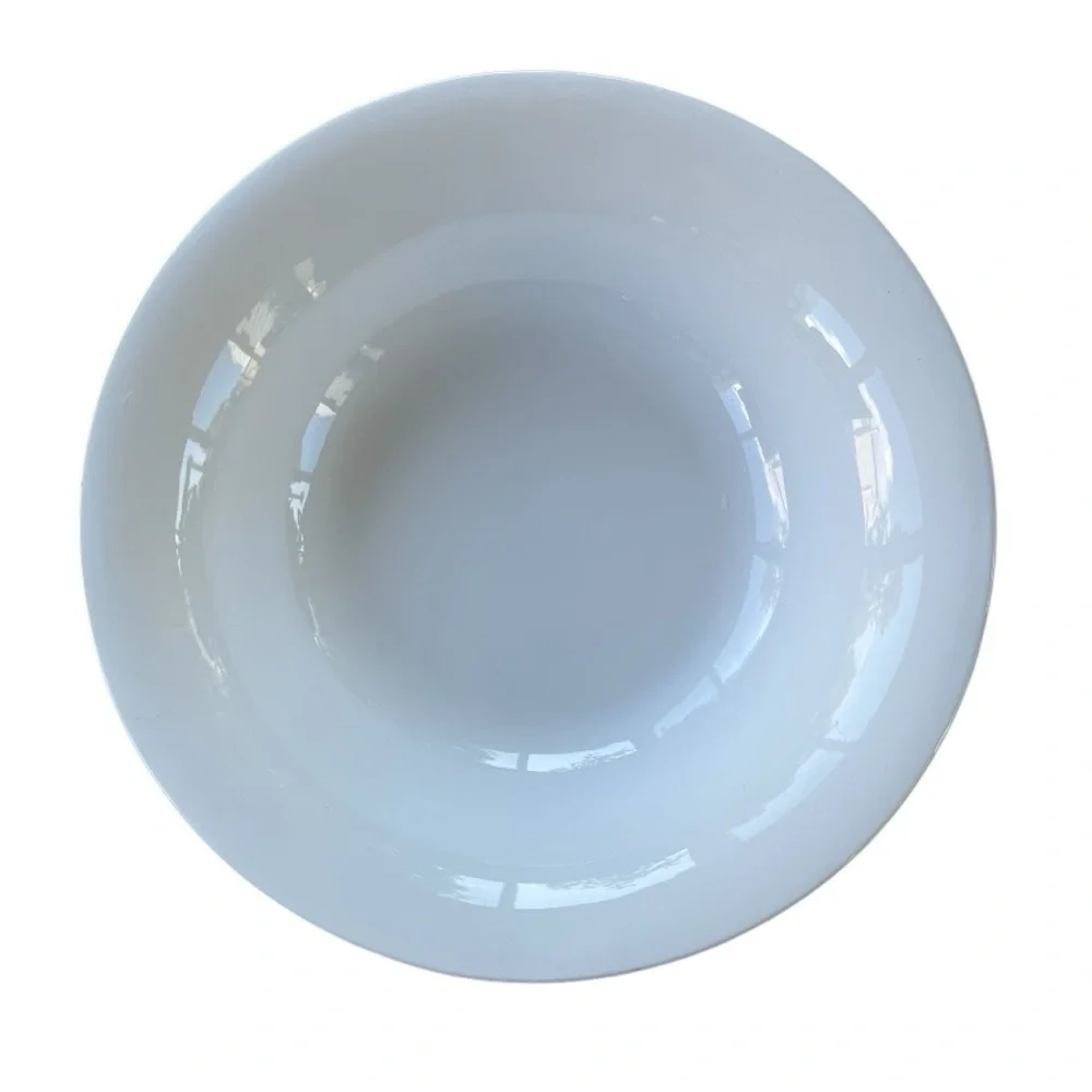 Pottery Barn Large White Ceramic Pasta Bowl | Made in Italy | 13.5” Serving Bowl
